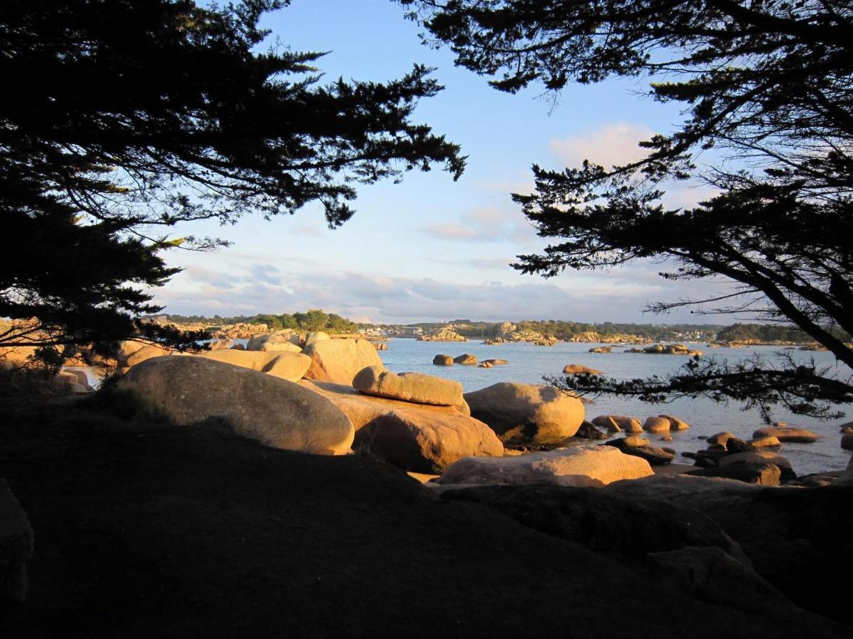 Trestraou, Cote De Granit Rose, Studio Vue Mer, Rez-De-Chaussee Perros-Guirec Buitenkant foto